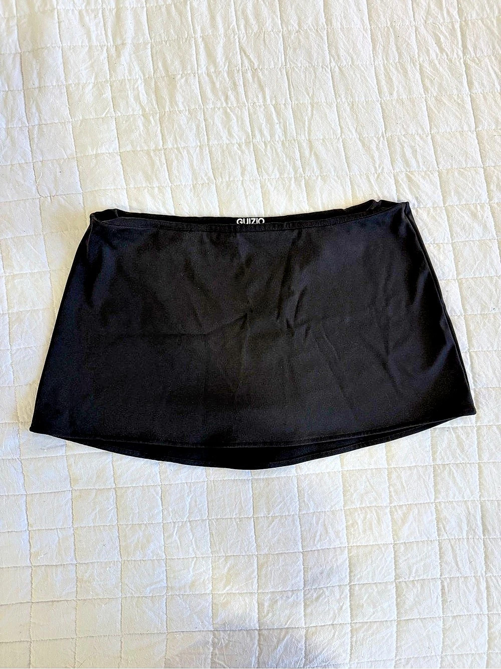 GUIZIO Micro Mini Stretch Skirt Black XS